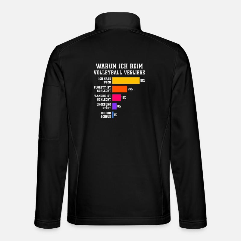 Warum ich beim Fechten verliere Fechten - Unisex Softshelljacke - Schwarz