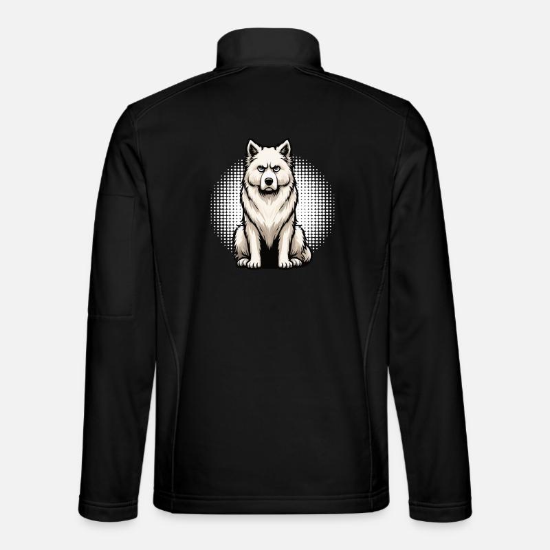 Weißer Schäferhund Schäferhund Schäferhunde - Unisex Softshelljacke - Schwarz