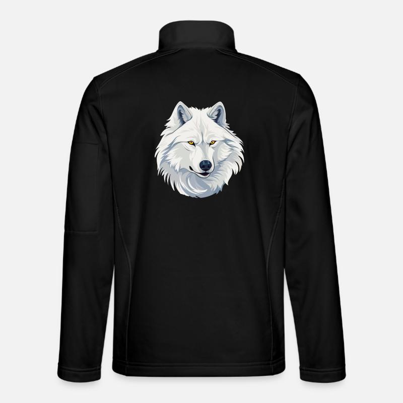 White Wolf - Unisex Softshell Jacket - black