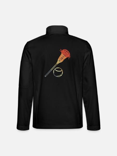 Look vintage de crosse - Veste en tissu softshell Unisexe - noir - Dos