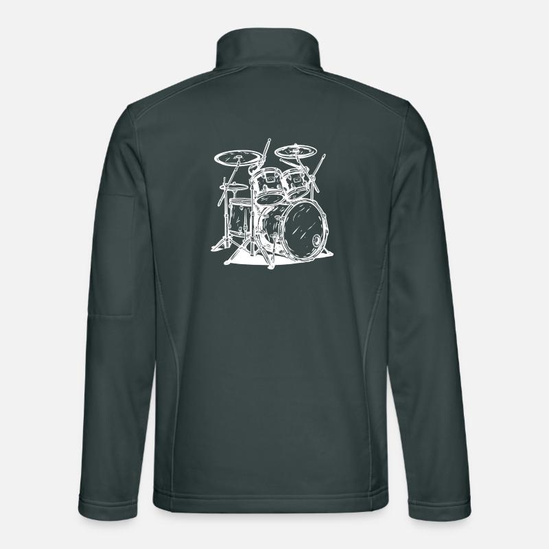 Drumkit Line Art Unisex Softshelljacke