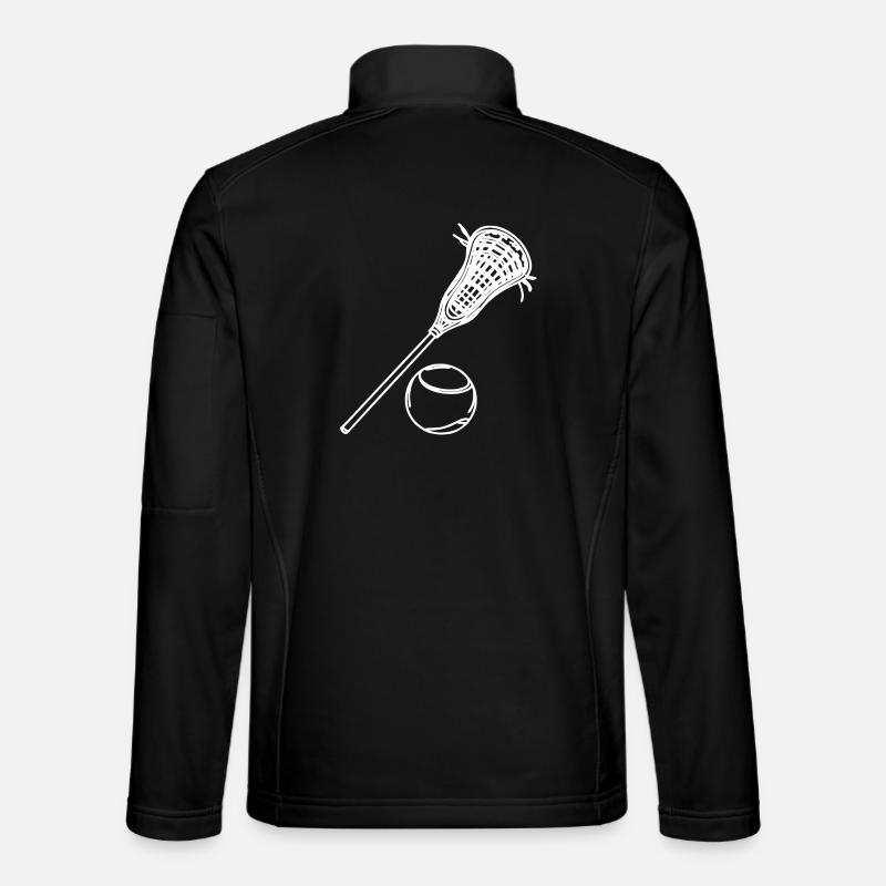 Lacrosse Sketch - Unisex Softshell Jacket - black