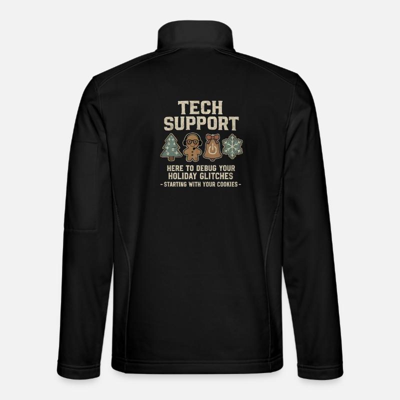 Support technique : Informaticien(ne) Sweat de Noël moche Veste en tissu softshell Unisexe