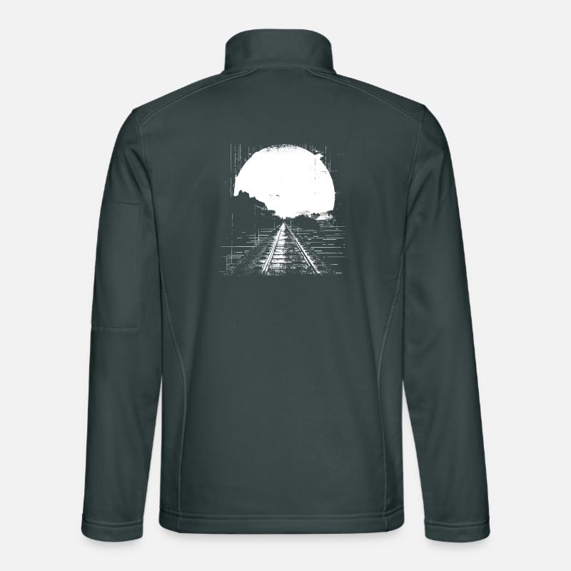 Railway Drawing Unisex Softshell Jacket
