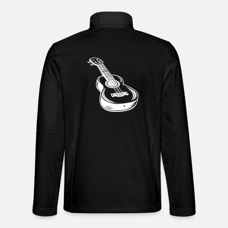 Ukulele Sketch - Unisex Softshell Jacket - black