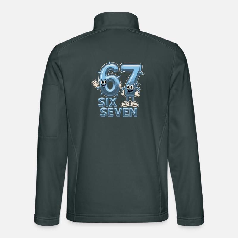67 Six Seven Y3K Aesthetic Meme Unisex Softshell Jacket