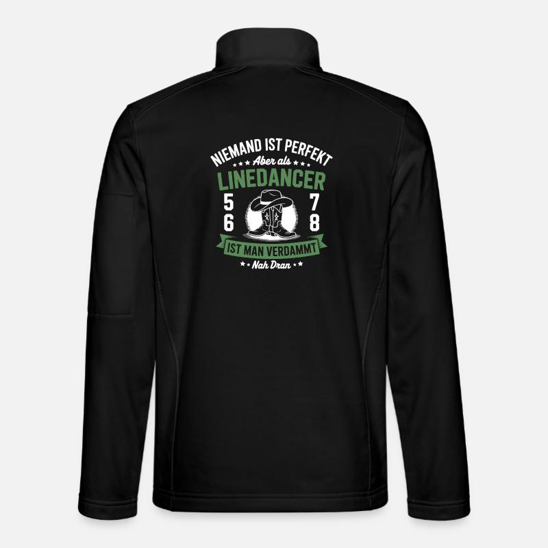 Linedance Country Western Line Dancer - Unisex Softshelljacke - Schwarz