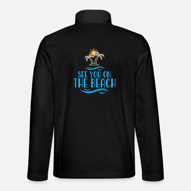 Beach - Unisex Softshell Jacket - black