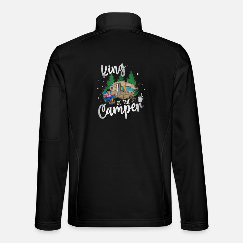 King Of The Camper - Unisex Softshelljacke - Schwarz