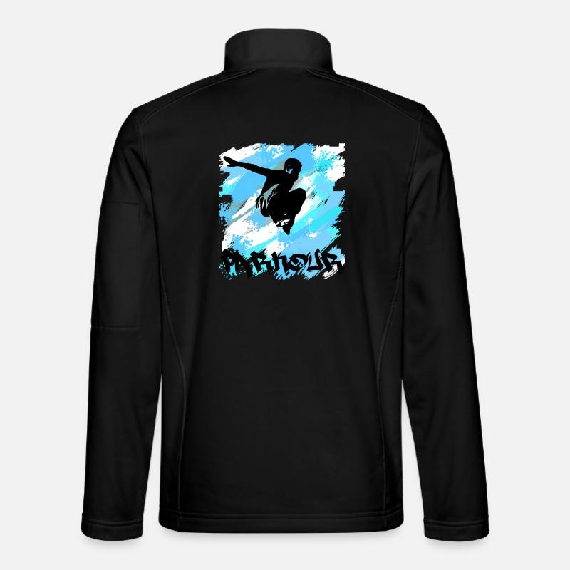 Parkour - Unisex Softshelljacke - Schwarz