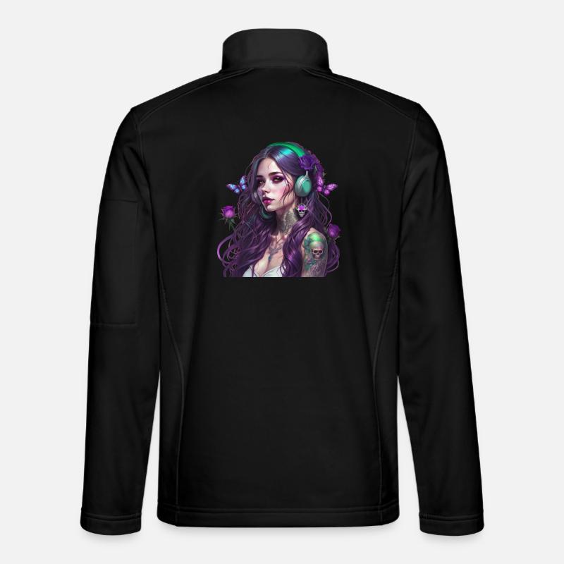 Die Fee des Waldes - Unisex Softshelljacke - Schwarz