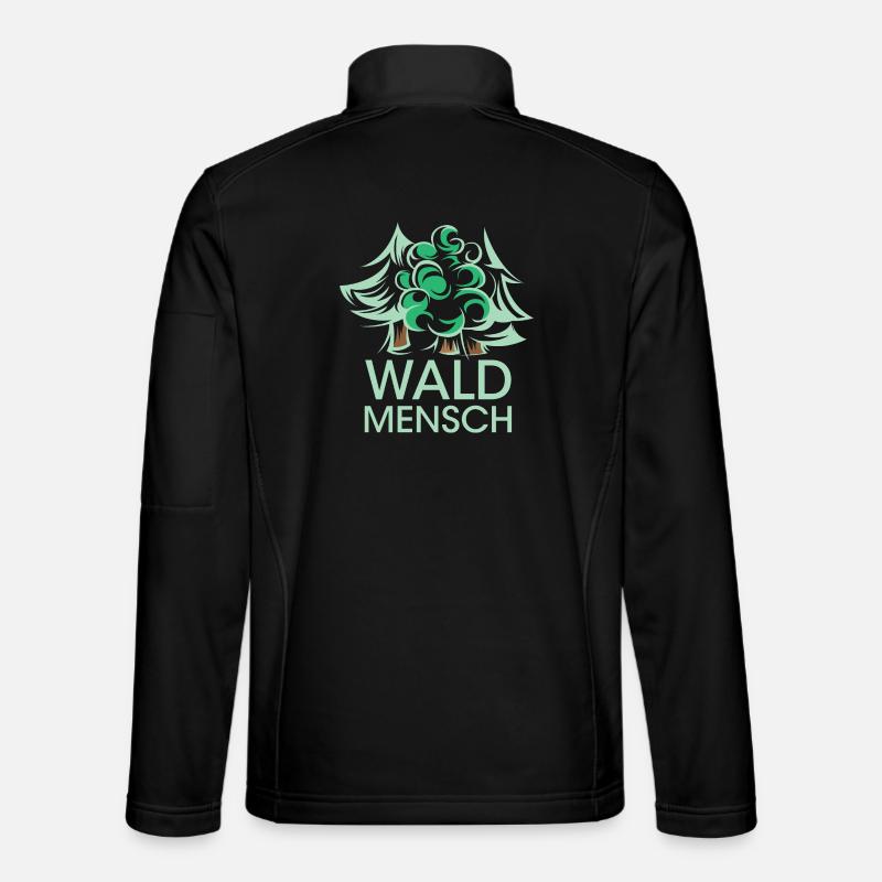 Forest Man Logo Forest Tree Trees Logo icon Nature Unisex Softshell Jacket