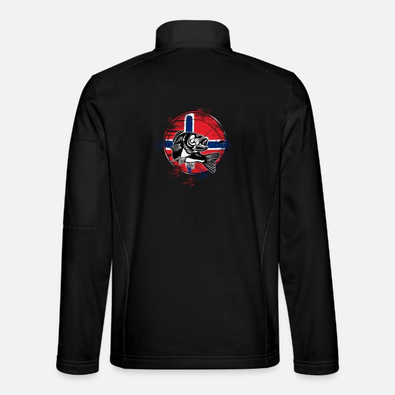 Pêche en Norvège Veste en tissu softshell Unisexe