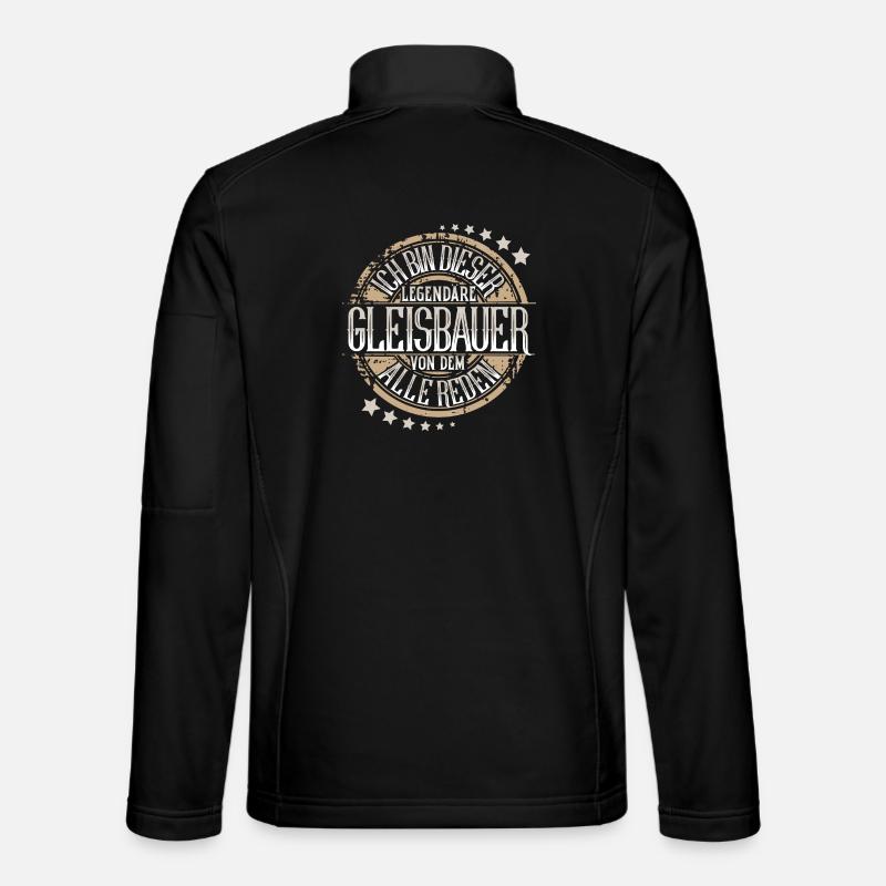 Gleisbauer - Unisex Softshelljacke - Schwarz