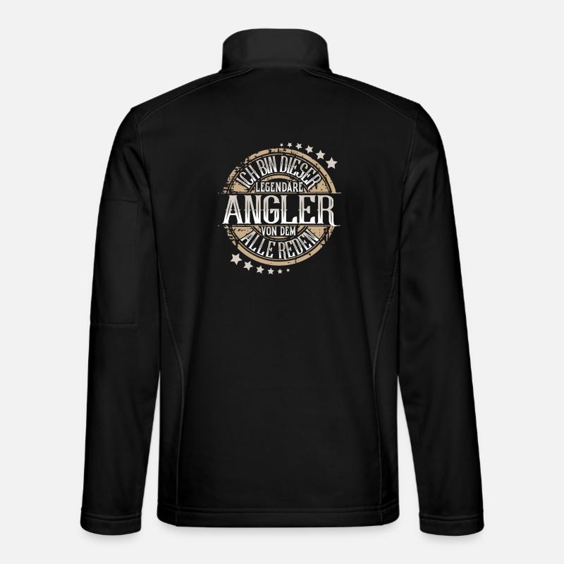 Angler Angeln - Unisex Softshelljacke - Schwarz