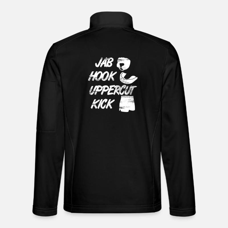 Funny kickboxer saying - Unisex Softshell Jacket - black