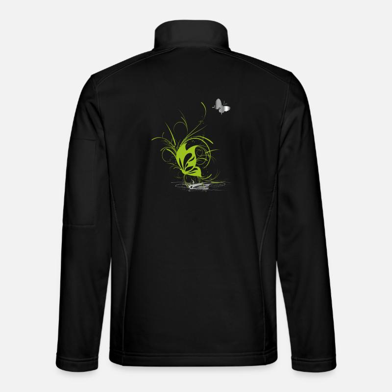 Butterfly Butterfly Spring - Unisex Softshell Jacket - black