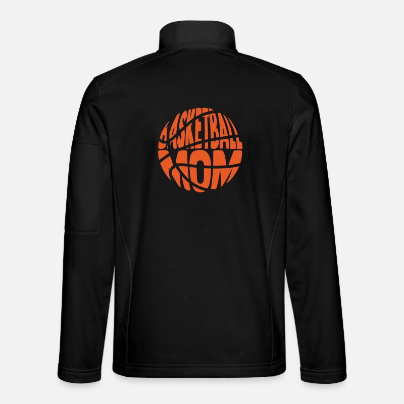 basketball mom - Unisex Softshell Jacket - black