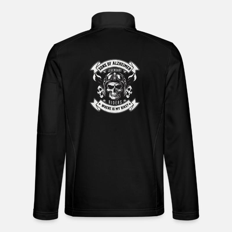 Fils d’Alzheimer | Où est mon vélo ? - Veste en tissu softshell Unisexe - noir