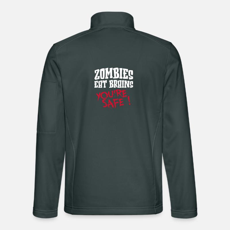 Zombies Eat Brains, du bist sicher!! Unisex Softshelljacke
