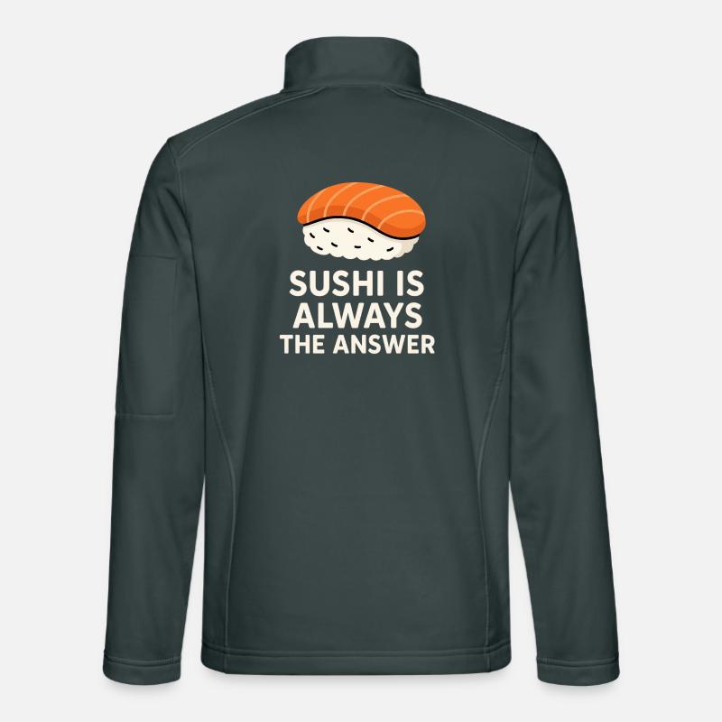 Le sushi est toujours la solution Veste en tissu softshell Unisexe
