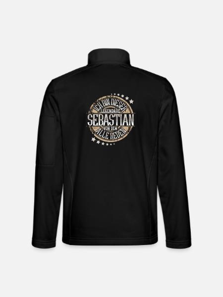 Sebastian - Unisex Softshelljacke - Schwarz