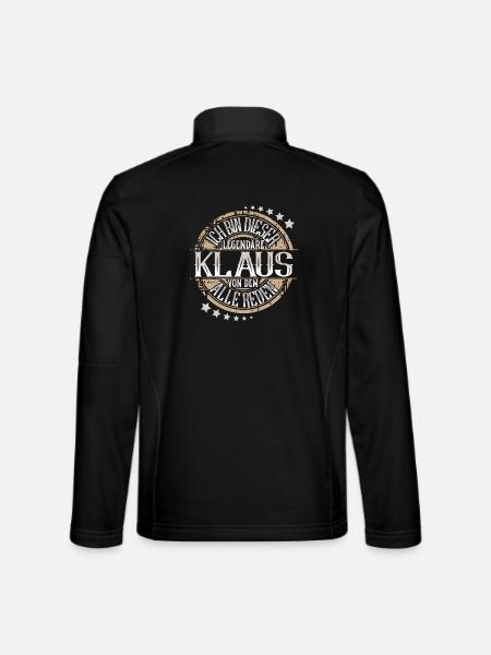 Klaus - Unisex Softshelljacke - Schwarz