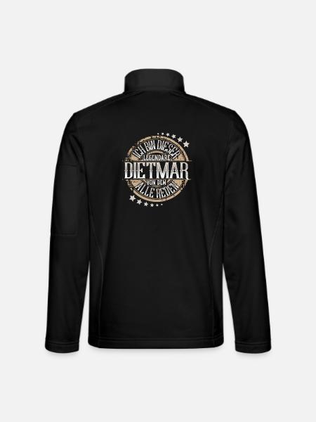 Dietmar - Unisex Softshelljacke - Schwarz