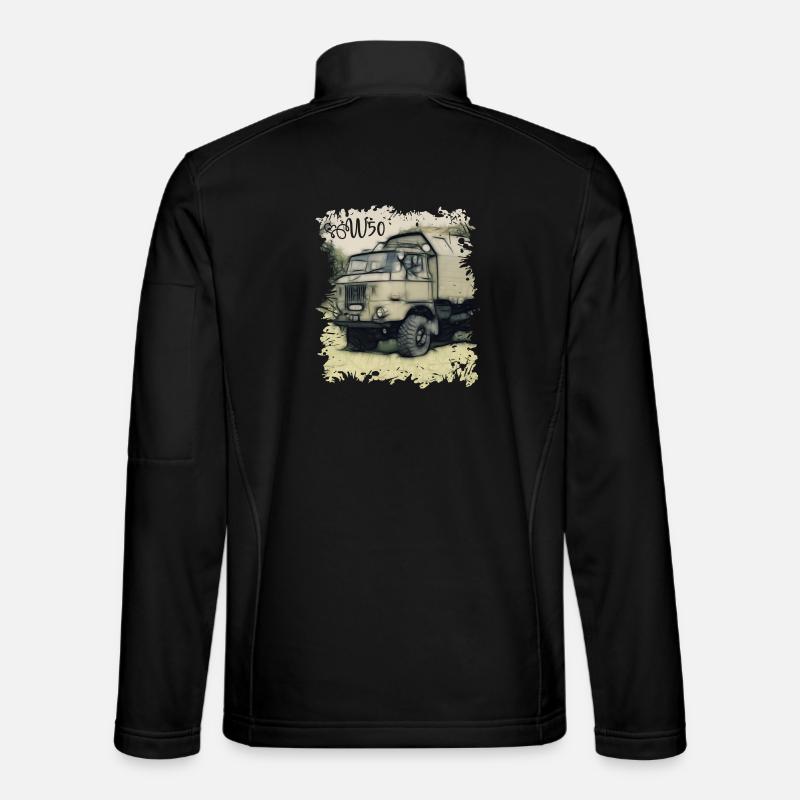 Veicolo DDR NVA W50 - Giacca softshell unisex - nero