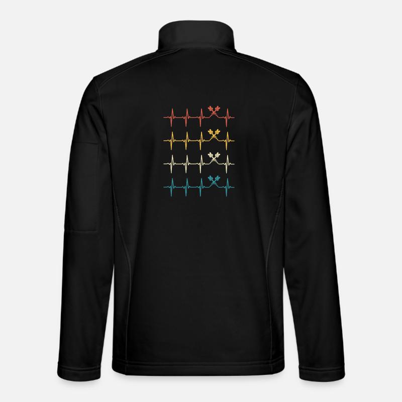 Dart Heartbeat Retro Darts Darter  Unisex Softshell Jacket