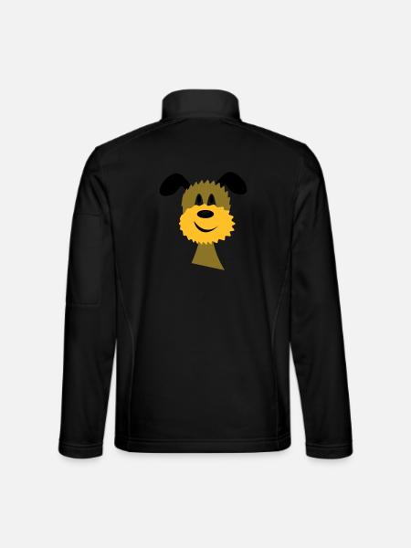 chien - Veste en tissu softshell Unisexe - noir