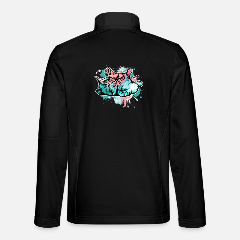 Katze - Unisex Softshelljacke - Schwarz