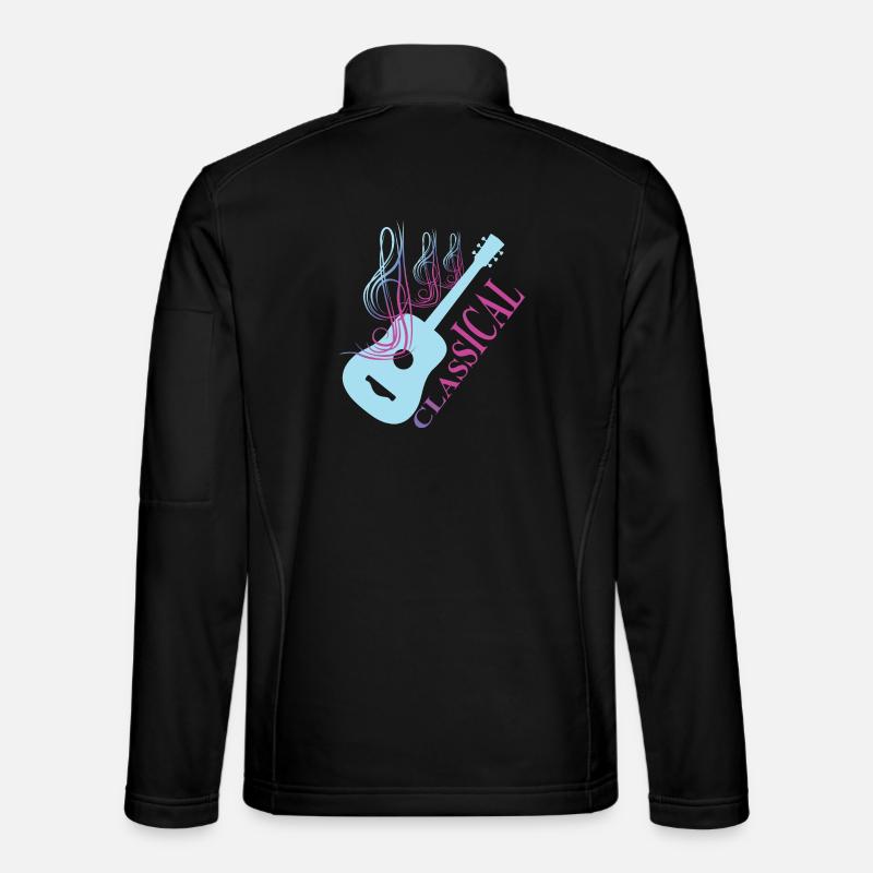 Classical Guitar Music Unisex Softshell Jacket