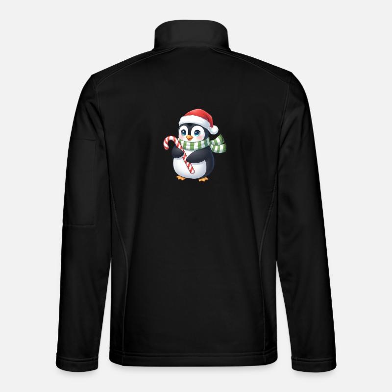 Weihnachtspinguin - eine tolle Geschenkidee - Unisex Softshelljacke - Schwarz