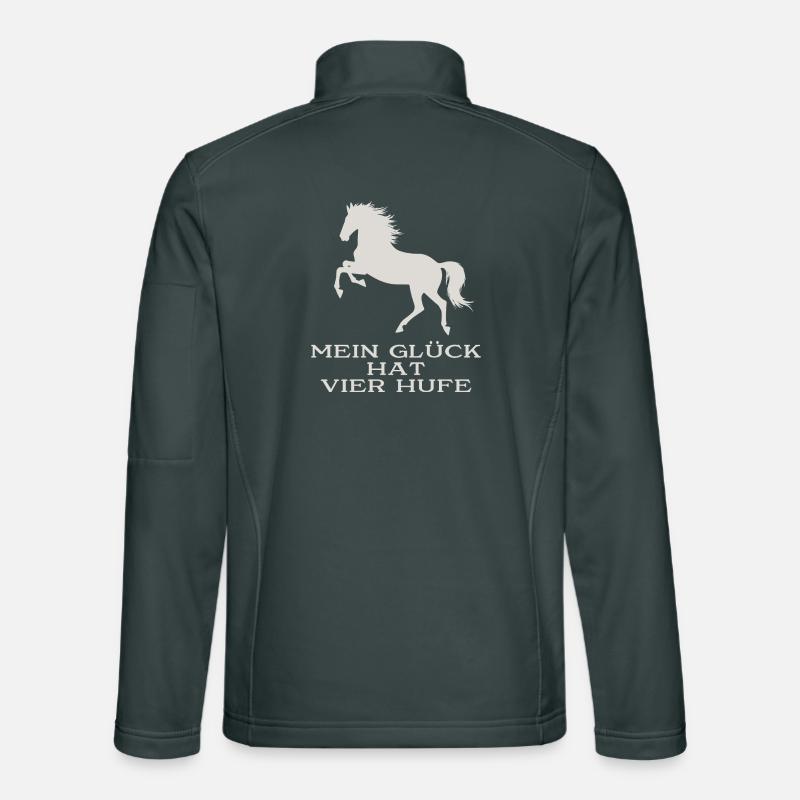 Mon bonheur a quatre sabots Veste en tissu softshell Unisexe