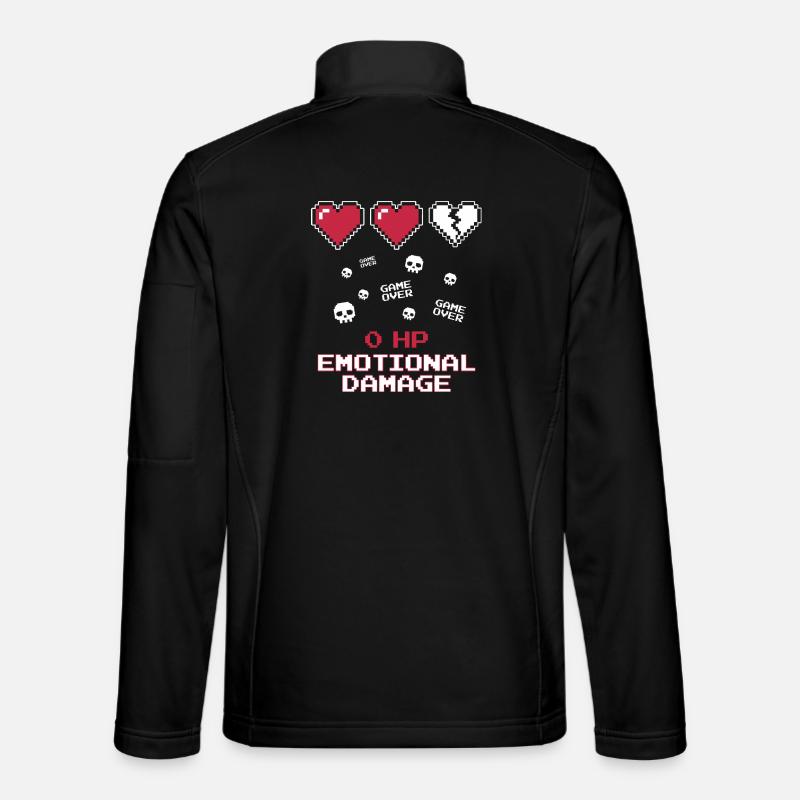 Emotional Damage Pixel - Unisex Softshell Jacket - black