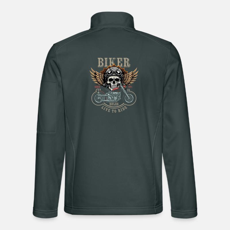 Biker Rules - Since 1971 - Live to Ride Unisex Softshelljacke