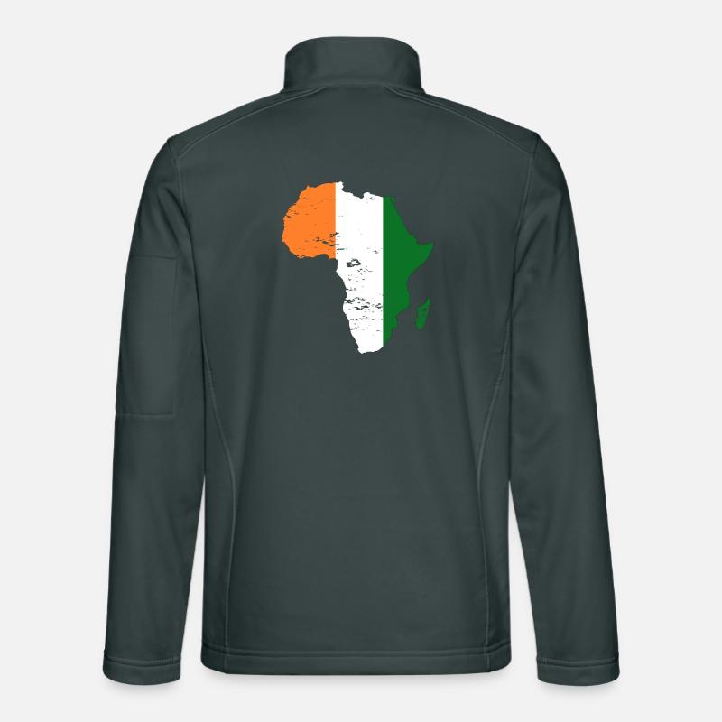 Elfenbeinküste Flagge Afrika used Unisex Softshelljacke