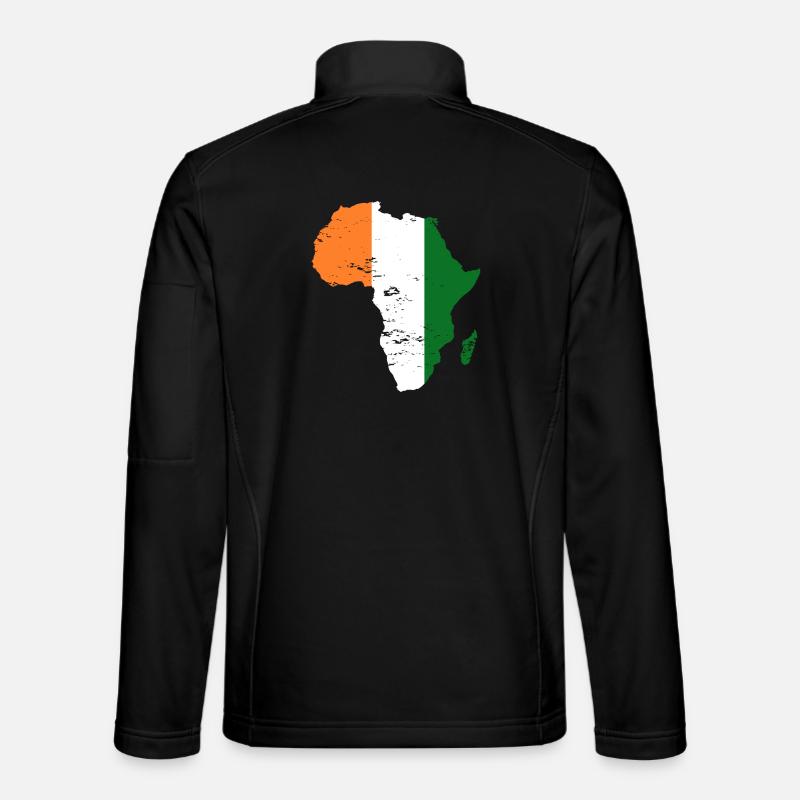 Côte d'Ivoire Flag Africa used - Unisex Softshell Jacket - black