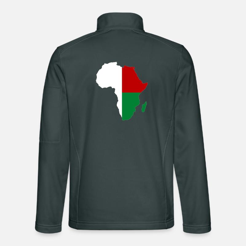 Madagascar Flag Africa Unisex Softshell Jacket