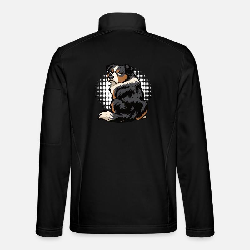 Australian Shepherd Aussie Aussiebesitzer Aussies - Unisex Softshelljacke - Schwarz