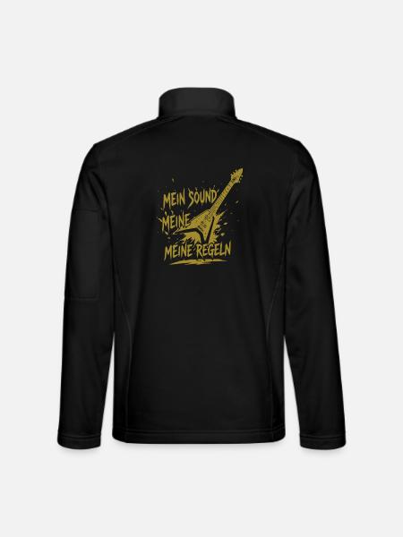 Meine Regeln Mein Sound - Unisex Softshelljacke - Schwarz