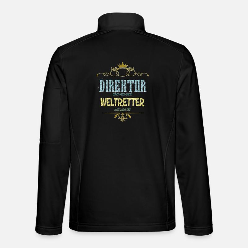 Direktor Weltretter - Unisex Softshelljacke - Schwarz
