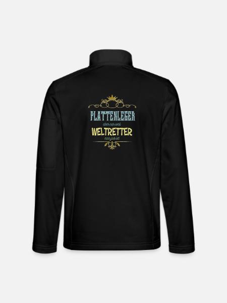 Plattenleger Weltretter - Unisex Softshelljacke - Schwarz