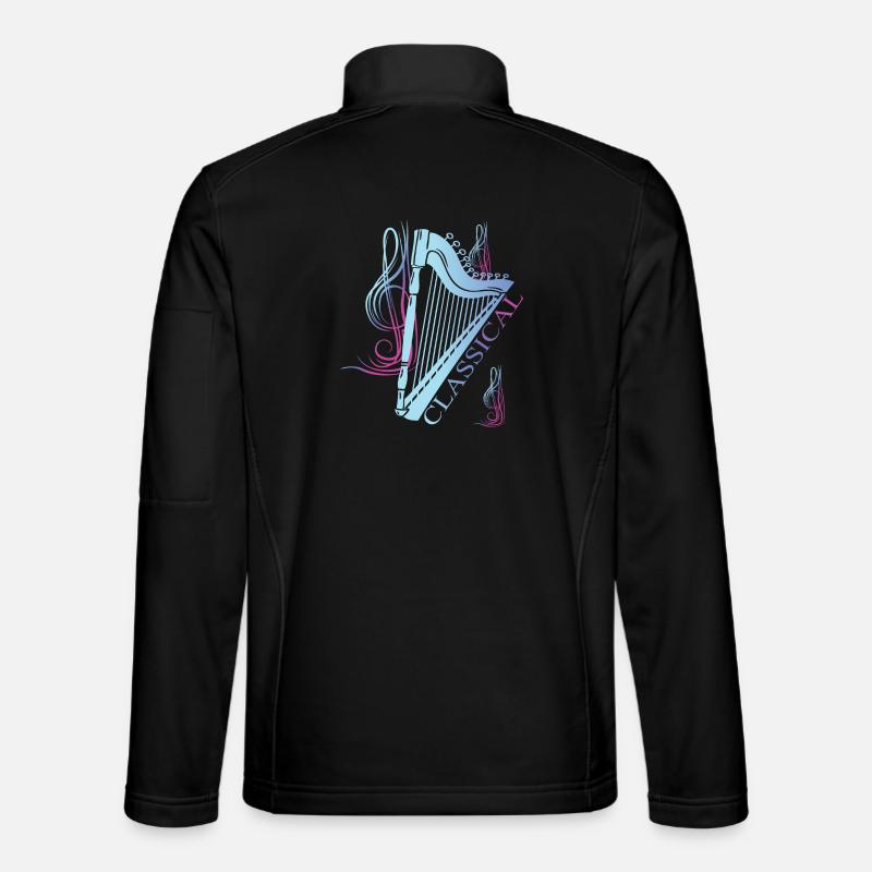 Classical Harp Music Unisex Softshell Jacket