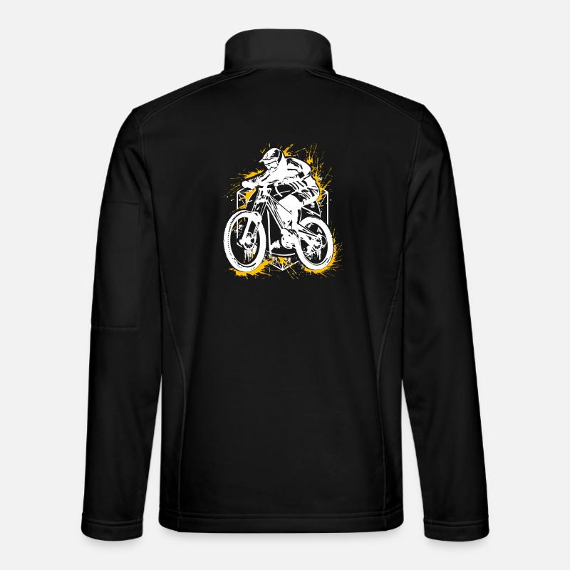 Mountainbike MTB - Mountainbiker - Mountain biking - Unisex Softshell Jacket - black