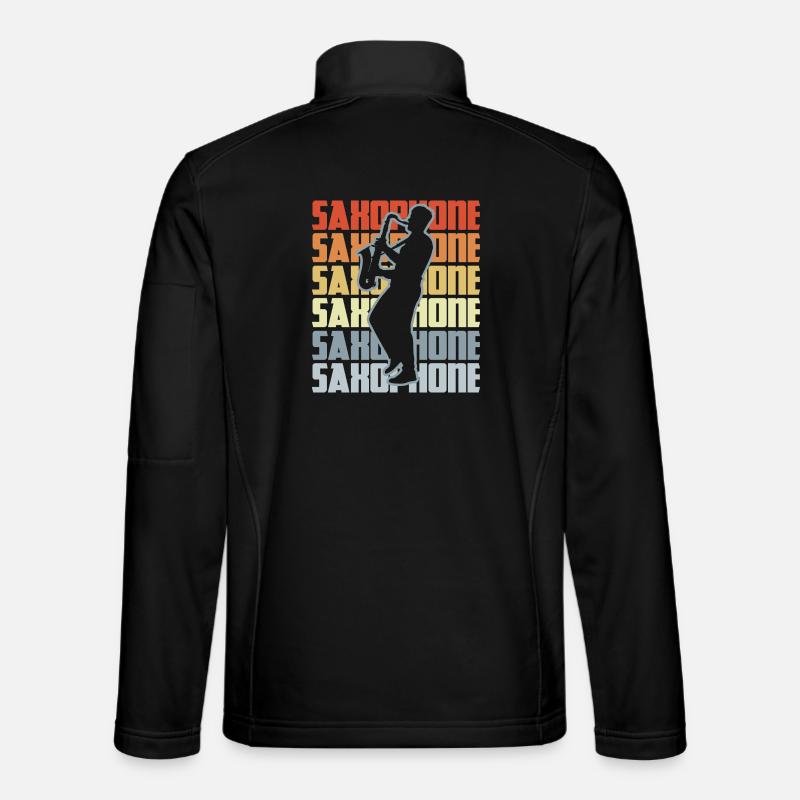 Vintage Saxophon Unisex Softshelljacke