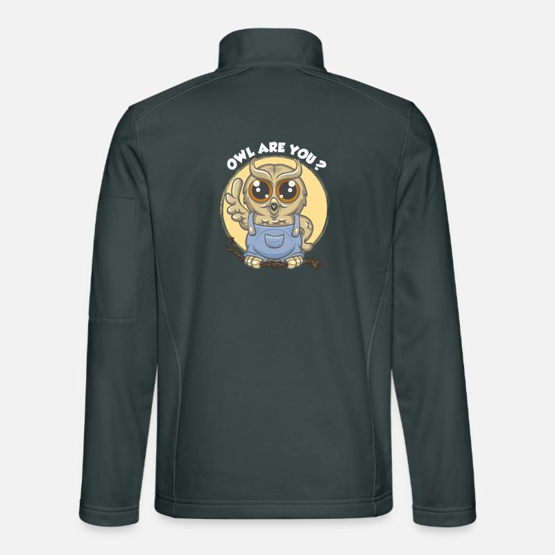 Hibou, êtes-vous ? Veste en tissu softshell Unisexe