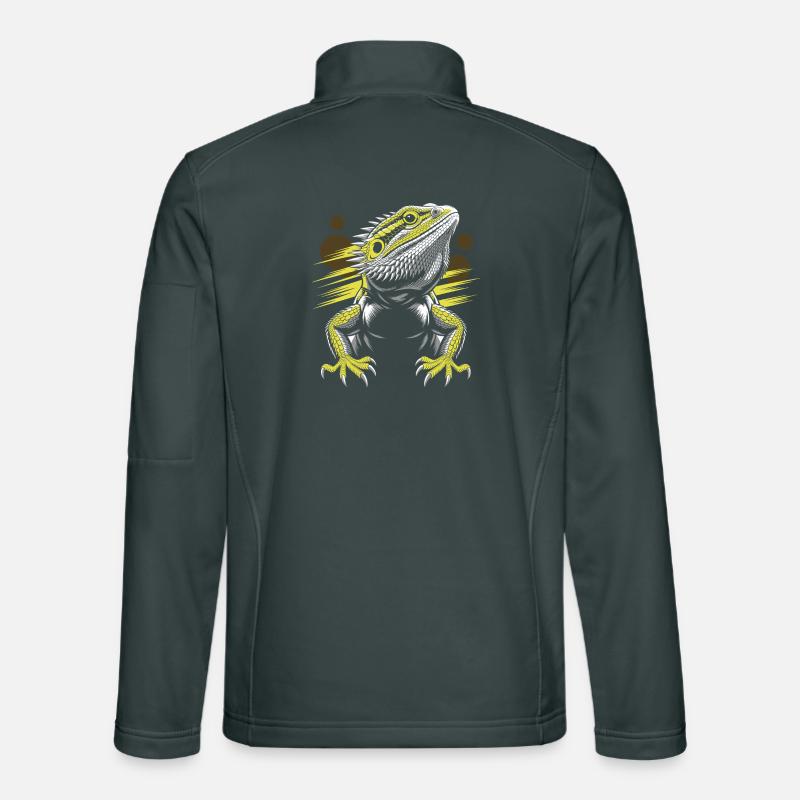 Drachenkopf Bartagame Echse Unisex Softshelljacke