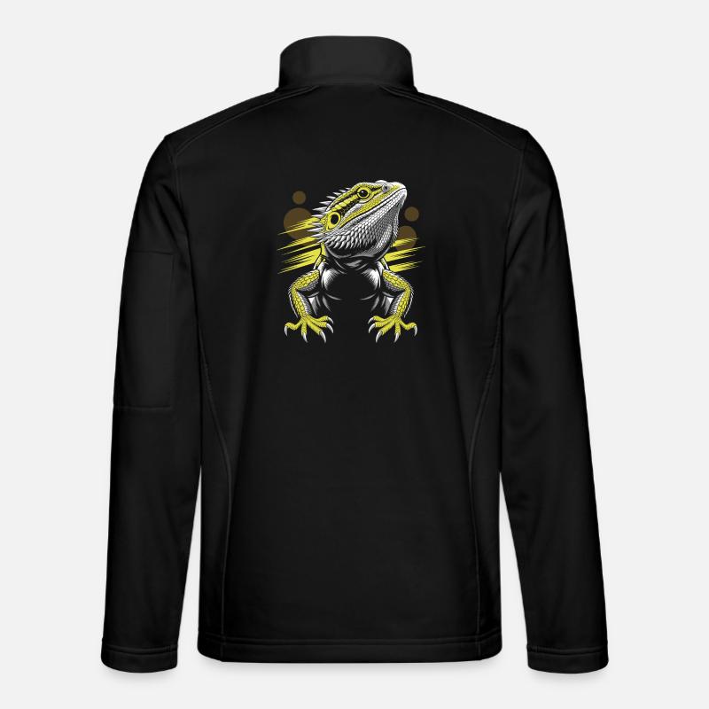 Drachenkopf Bartagame Echse Unisex Softshelljacke